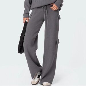 Edikted Wynter Knit Cargo Pants